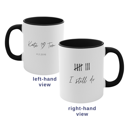 Personalized Two-Tone Tally Mark Mug