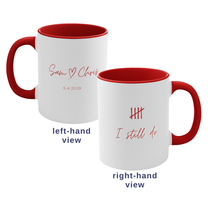 Personalized Two-Tone Tally Mark Mug